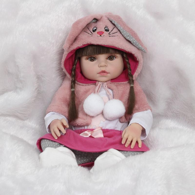 Bebê Reborn Coelinha Valentina Premium Brinquedo Conjunto